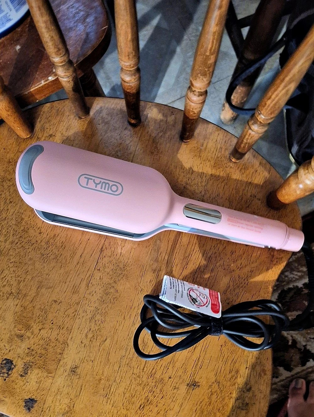 Tymo Rovy Wave Curling Iron Pink Hair Styling Tool